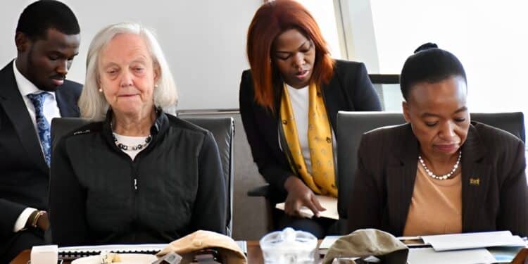 Ambassador Meg Whitman At The Inaugural Board Meeting Of The Kenya Rhino Range Expansion (Krre) Initiative. 