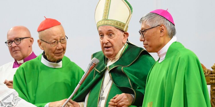Pope Francis With The Clergy. Photo/X