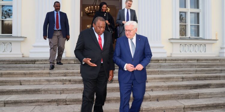 Uhuru Kenyatta'S Tour In Europe Sparks Wild Speculations President Uhuru Kenyatta And Germany'S President In Germany. Photo/X
