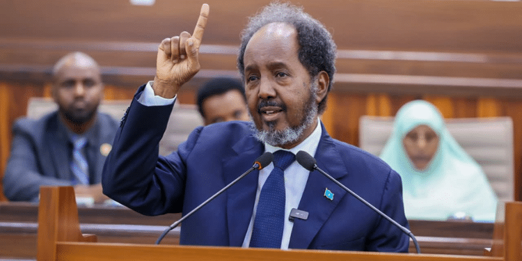 Somali President, Hassan Mohamud During An Event In January 2024. Photo/ Mohamud X. Miraa
