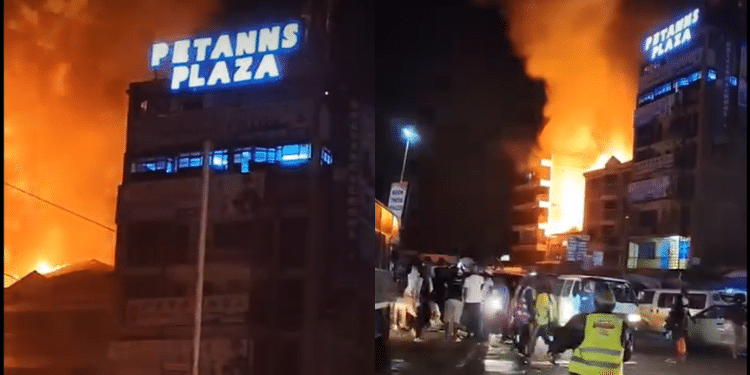 Property Destroyed In Kericho As Fire Burns Down Main Stage