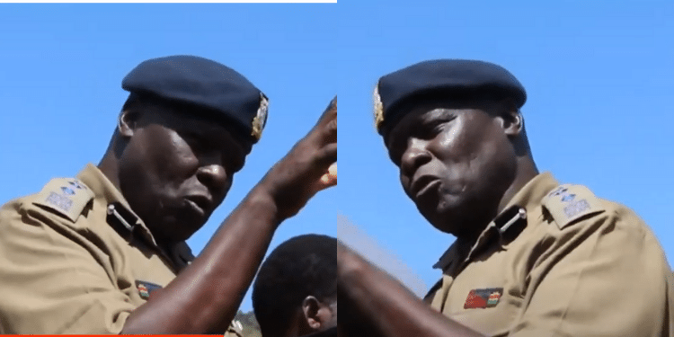 Shock As Human Head Is Found In A Cooking Pot Kericho County Commander James Ngetich Addressing The Media. Photo/ Citizen Tv Screengrab.