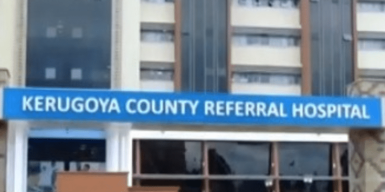 Man Speaks After His Genitals Were Chopped Off Over Ksh50 Debt A Photo Of A Nurse Attending To Jepither Muthii At Kerugoya Hospital In Kirinyanga County. Photo/ Screengrab Citizen Tv.