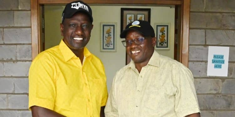 Baringo Senator William Cheptumo And President William Ruto. 
