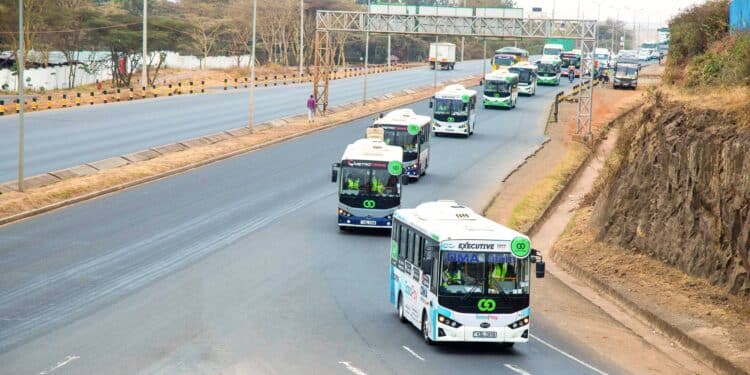 Basigo Electric Buses. Photo/ Basigo. Usaid
