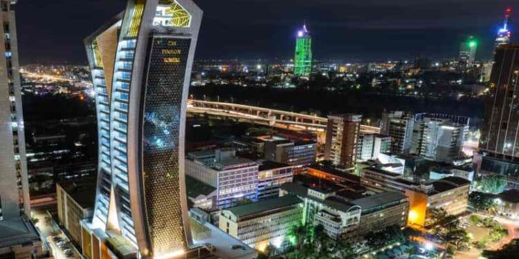 Treasury Issues Another Notice To Pensioners &Amp; Dependants An Aerial View Of The Pension Towers At Night. Photo/Cbk. Treasury