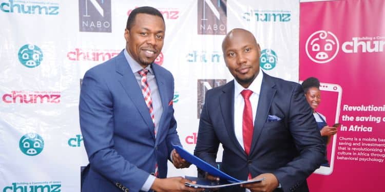 Kenyan Company Named Finalist For Ksh129 Million Milken-Motsepe Prize Pius Muchiri, The Ceo/Md Nabo Capital At The Launch Of Chumz And Sam Njuguna, The Ceo/Co-Founder Moneto Ventures Ltd.