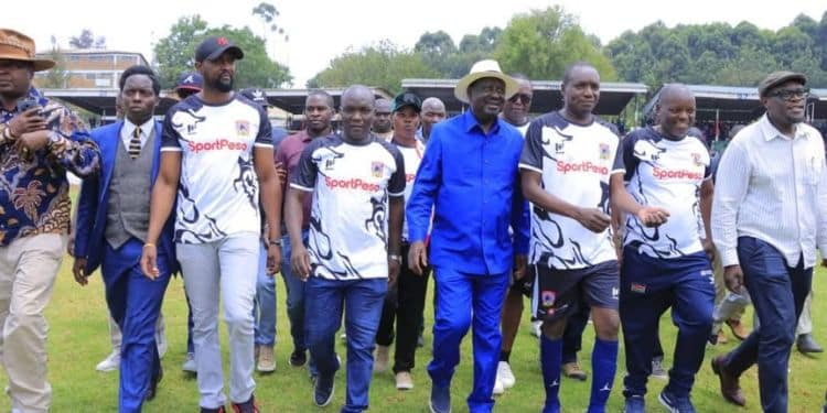 Raila Odinga Arrives At Gusii Stadium. 