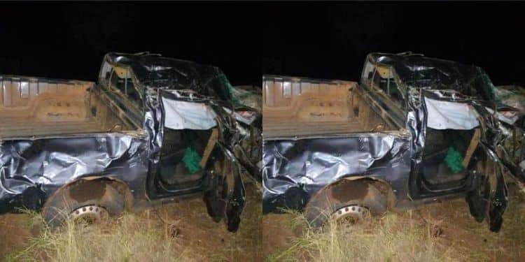 Scene Of Accident That Killed Four Including Two Kenyan Policians In Uganda.