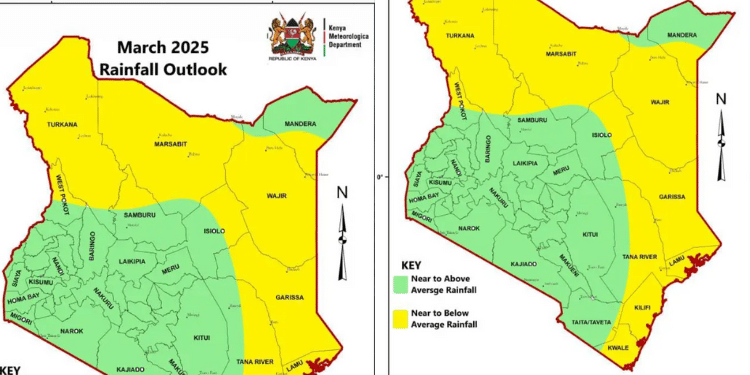 Kenya Met Weather Forecast March 1 To March 5, 2025