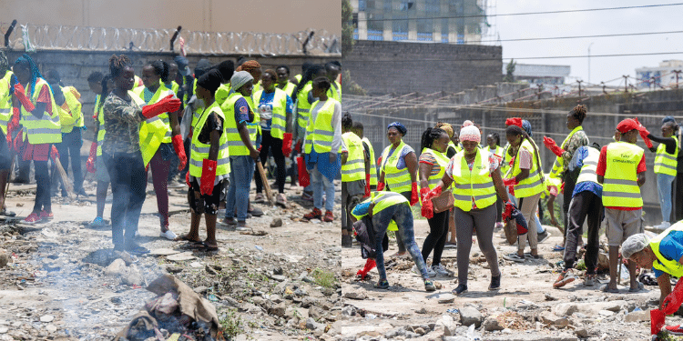 Govt To Roll Out More Jobs With Ksh500 Daily Pay The Climate Worx Kazi Mtaani Initiative Begun In October 2024 With Youth In South B, Nairobi, Cleaning The Nairobi River. Photo/Pcs. Climate Worx Mtaani
