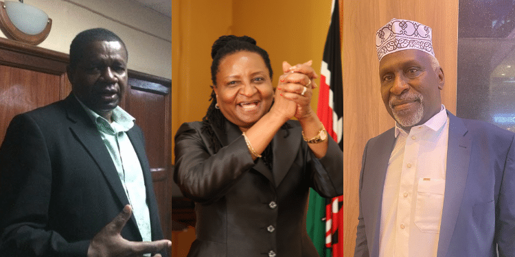 Oswago, Amadi And Nyachae Among 37 Applicants For Iebc Chairperson Job From Right Former Iebc Ceo James Oswago, Former Chief Registrar Of The Judiciary Anne Amadi And Eacj Judge Charles Ayieko Nyachae. Photo/Odpp, Judiciary &Amp; Nyachae Fb.