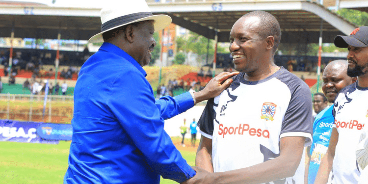 Kisii Governor Simba Arati Receives Odm Leader Raila Odinga At Gusii Stadium On March 9, 2025. Photo/ Sg.