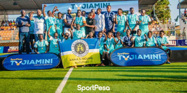 Kwale United Crowned Champions Of The Sportpesa Tujiamini Cheza Dimba National Tournament. Photo/Sportpesa.