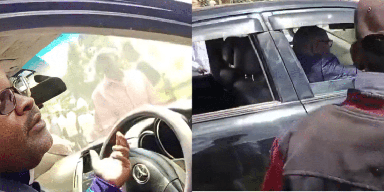 A Screen Grab Of Pastor Fleeing The Burial Service Photo/ Citizen