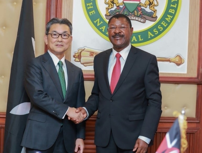 Matsuura Hiroshi, Ambassador Of Japan, Pays Courtesy Call On Speaker Moses Wetang'Ula
