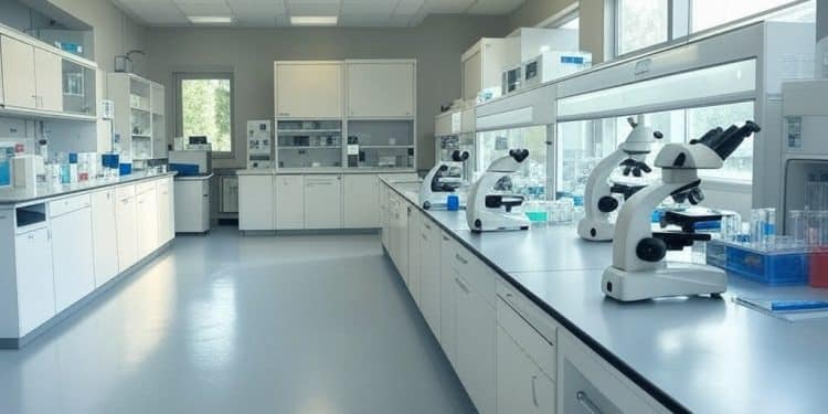 A Photo Of A Medical Laboratory Set Up. Image/Grok