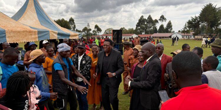 Dap-K Party Leader Eugene Wamalwa Celebrates Viral 'Misheveve' Chief Protus Wechuli As He Retires / Eugene Wamalwa / X Misheveve Misheveve