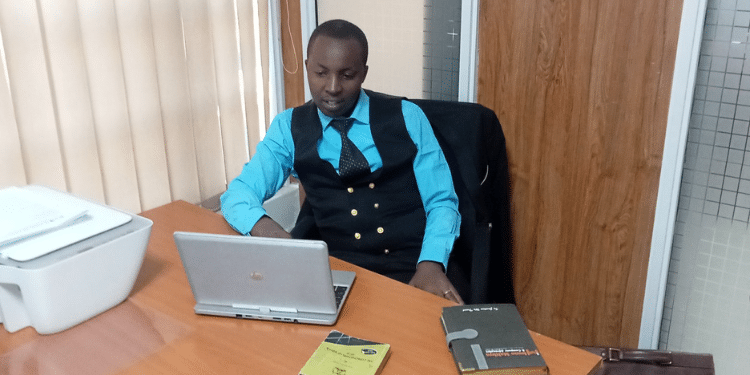 A Past Photo Of Advocate Peter Kagwi At At Kagwi Githuku &Amp; Company Advocates. Photo/Kagwi X.
