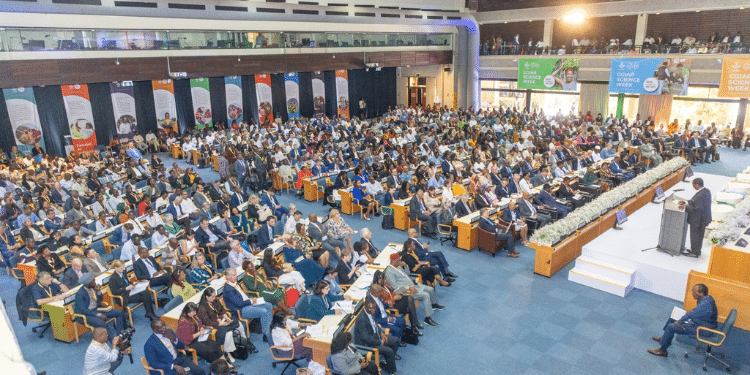 Prime Cabinet Secretary (Cs) And Cs For Foreign And Diaspora Affairs Musalia Mudavadi Speaking At The Official Opening Of The Cgiar Science Week 2025 At The United Nations Headquarters In Nairobi On April 7, 2025. Photo/ Mudavadi Facebook.