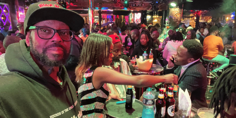 Black Market Records And Black Market Films Ceo Cedric Singleton In Nightclub In Nairobi On July 26, 2022. Photo/Singleton Facebook.