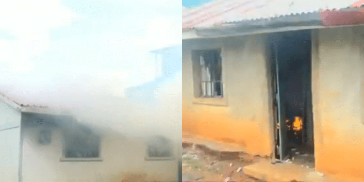 Ouma Opondo, His Wife And Seven Children Were Burnt To Death In His House In Upanda Village, Siaya County. Photo/Screengrab Citizen Tv.
