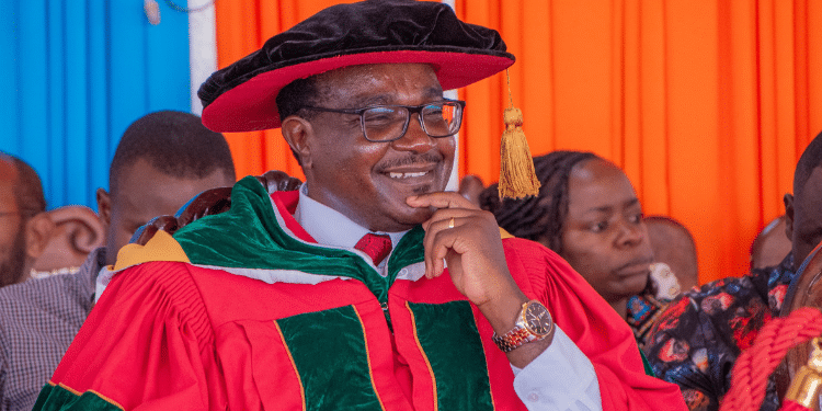 Education Cs Julius Migos Ogamba During The First Graduation Ceremony At Samburu Technical And Vocational College In Samburu County On February 14, 2025. Photo/ Ogamba X. Universities