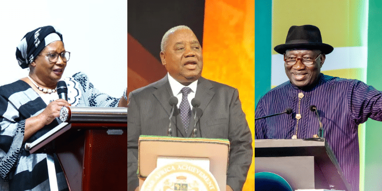A Photo Collage Of Joyce Banda, Rupiah Banda, And Goodluck Jonathan. Photo/Banda X, Lusaka Times &Amp;Jonathan X. Africa