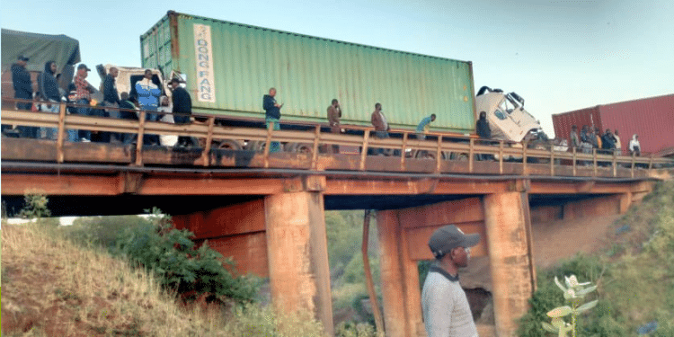 Nairobi Highway Traffic After Fatal Crash Involving Three Trailers Photo/Fourth Eye X