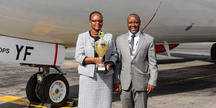 Caroline Ndonga, Kenya Airways Station Manager In Burundi. 