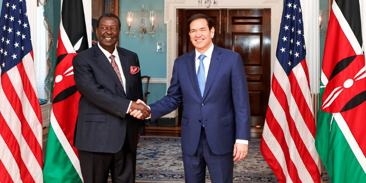Mudavadi Holds Talks With Us Secretary Marco Rubio