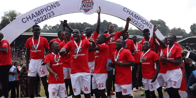 How Dogo Khan Started Shabana Fc From Hardware Business Shabana Fc Players Celebrate Winning The Nsl Title. Photo/Shabana Fc X. Dogo Khan