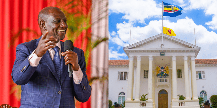 A Photo Collage Of President William Ruto And State House Nairobi. Photo/Pcs/State House.