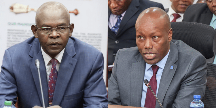 Banks To Lower Loan Interest Rates By 3% A Photo Collage Of Cbk Governor Kamau Thugge And Trade Cs Lee Kinyajui. Photo/File/Kinyajui X. Banks