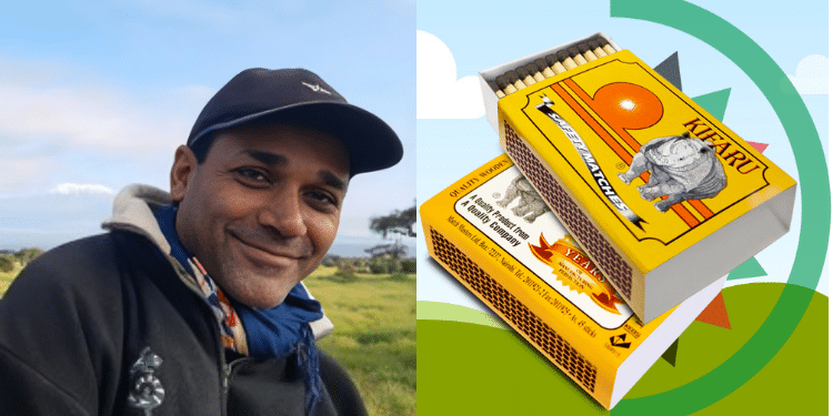 Businessman Behind The Company That Owns Kifaru &Amp; Farasi Matchboxes A Photo Collage Of Mml Managing Director Kushal Shah And Kifaru Matchbox Brand. Photo/Shah Linked In &Amp; Mml.