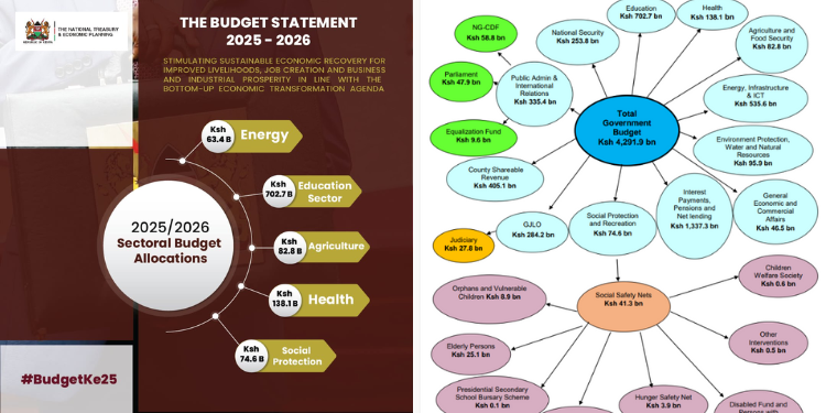 Budget Allocations To Different Government Sectors. Phototreasury. John Mbadi
