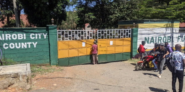 Nairobi Funeral Home (City Mortuary) Main Gate. Photo/ Timothy Osoro...albert Ojwang