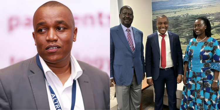 Meet George Njoroge, The It Guru Who Was Contracted To Guard Raila'S Votes A Collage Of George Njoroge, Raila Odinga &Amp; Martha Karua Photo/George Njoroge Linkedin/Kenyan Report