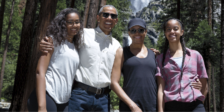 Michelle Obama Breaks Silence On Malia’s Decision To Drop Father'S Surname Former U.s President Barack Obama And First Lady Michelle Obama With Their Daughters Malia And Sasha. Photo/Barack Obama X.