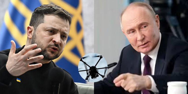 Photo Of Ukrainian President Volodymyr Zelenskyy And Russian President Vladimir Putin. Photo/South China Morning /Post Bbc