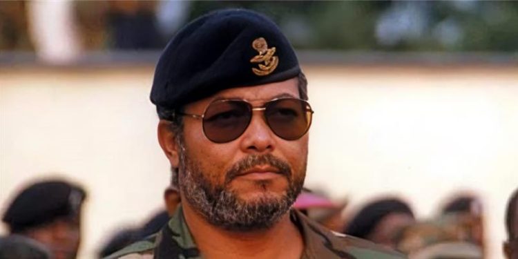 Photo Of The Late Ghana President Jerry Rawlings. Photo/Face Africa