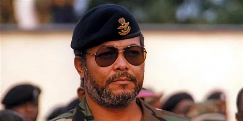 Photo Of The Late Ghana President Jerry Rawlings. Photo/Face Africa