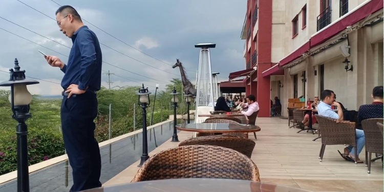 Visitors At Ole Sereni Hotel In Nairobi City. Photoole Sereni.