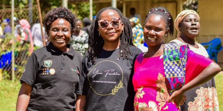 Yanza Foundation Founder Daisy Mukasa During An Outreach Session