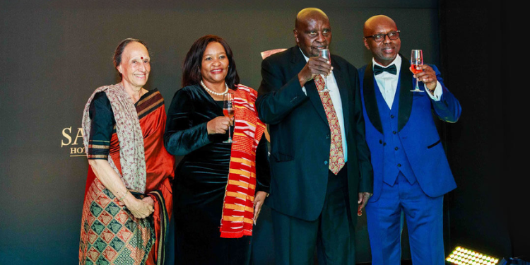 Meet The Former Mp Behind Sarova Hotels, Beaches &Amp; Lodges From Left: Sarova Hotels &Amp; Resorts Director Varsha Vohra, Tourism Cs Rebecca Miano, Sarova Hotels &Amp; Resorts Chairman John Ngata Kariuki And Sarova Hotels &Amp; Resorts Md, Jimi Kariuki Toast To Celebrate 50 Years Of Sarova Hotel. Photo/Sarova.