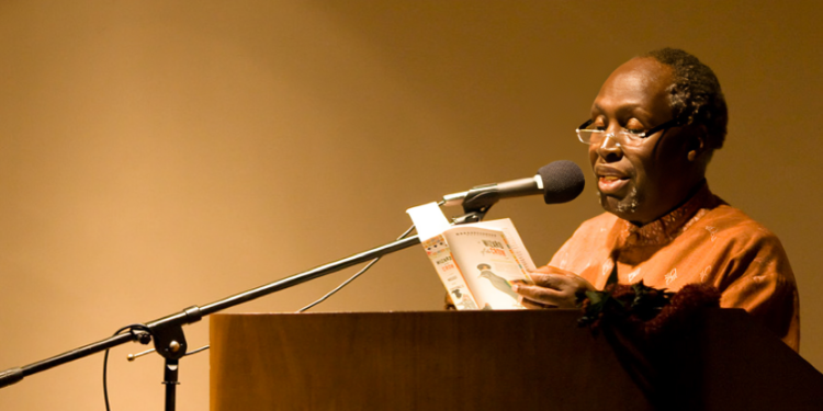 Kenyan Gikuyu Writer Ngugi Wa Thiong'O Reading Wizard Of The Crow