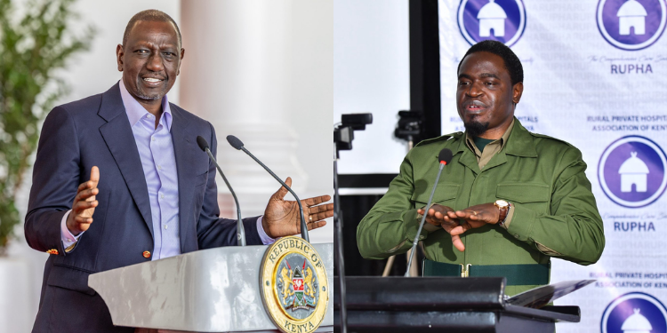 A Collage Of President William Ruto And Nelson Havi Photo/Pcs/Nelson Havi