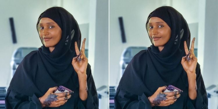 A Photo Of Kenyan Activist Hanifa Adan.