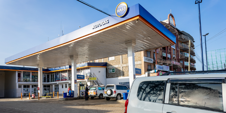 A Photo Of Vehicles At Hass Gas Filling Station.