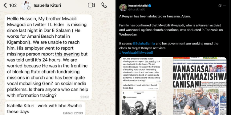 Isabella Kituri Demands Justice After Brother Mwabili Abducted